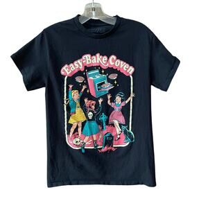Creepy Co Easy Bake Coven Unisex Tee Size Small Graphic Halloween Goth Humor